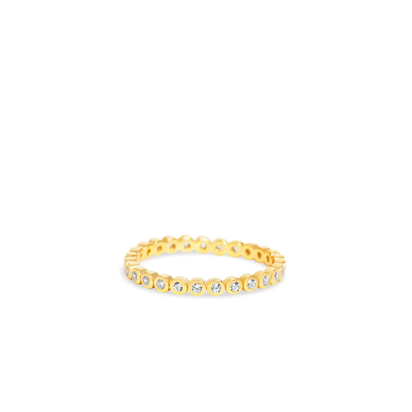 THE THIN ROUND BEZEL ETERNITY BAND