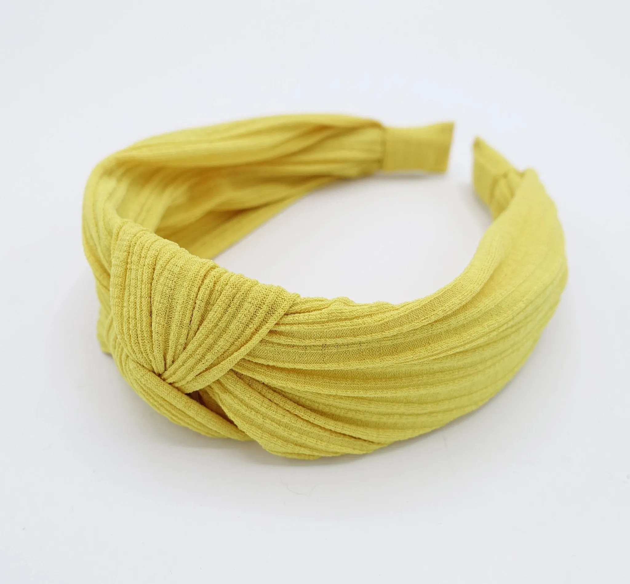 thin stretch chiffon knit knotted headband