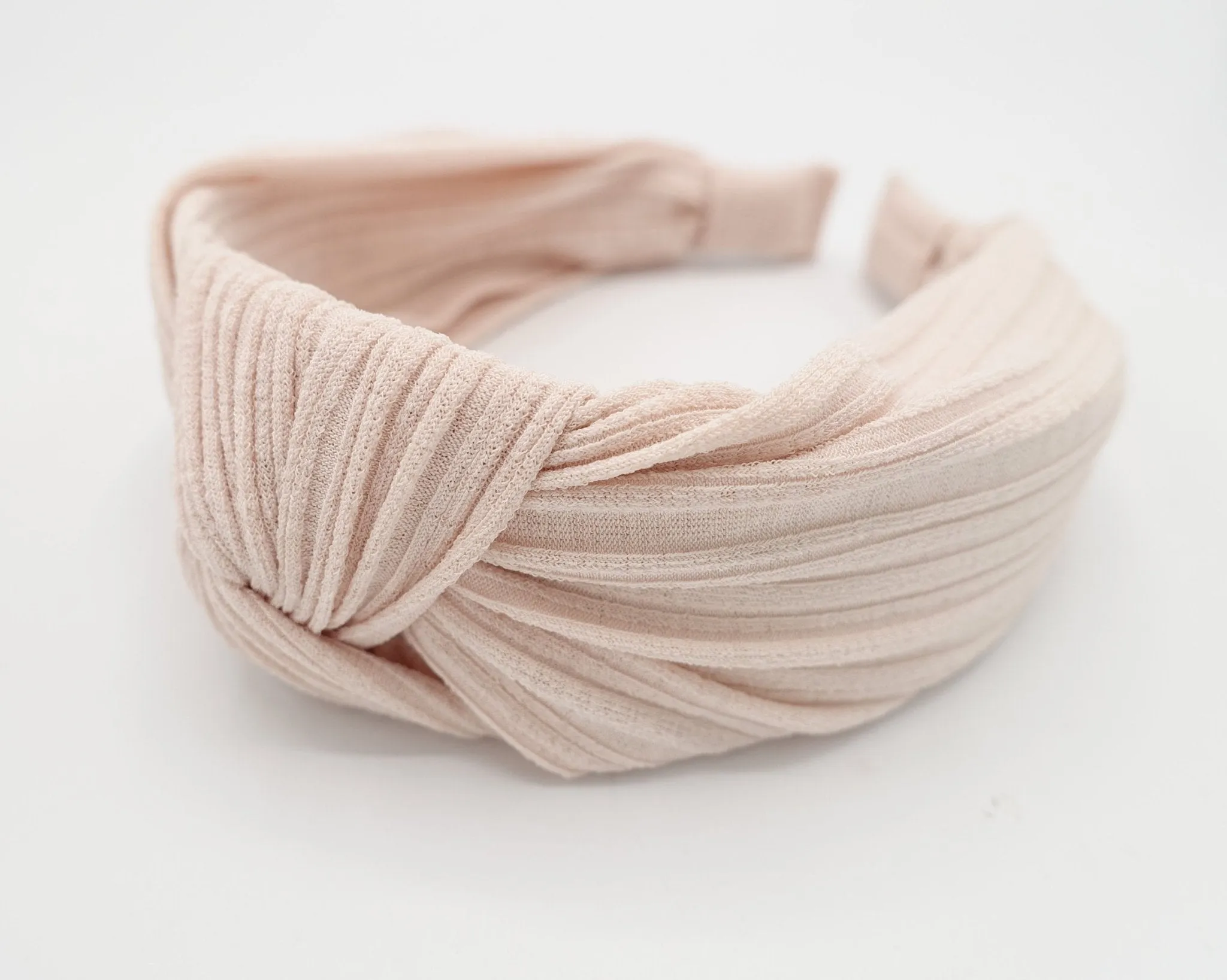 thin stretch chiffon knit knotted headband