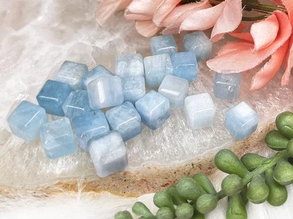 Tiny Aquamarine Cubes