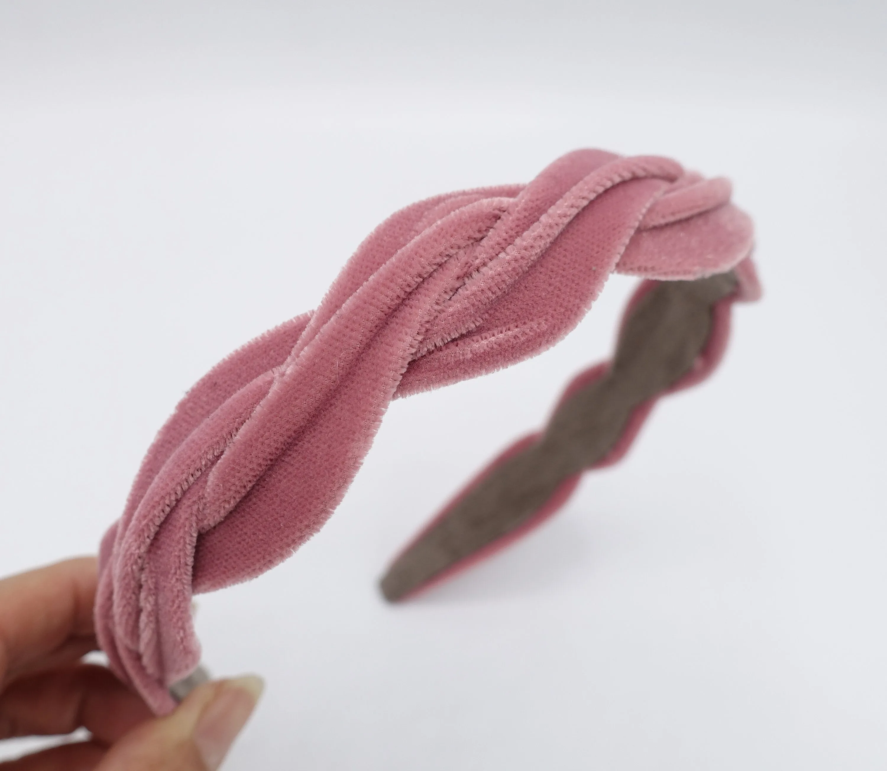 velvet narrow wave headband  for women