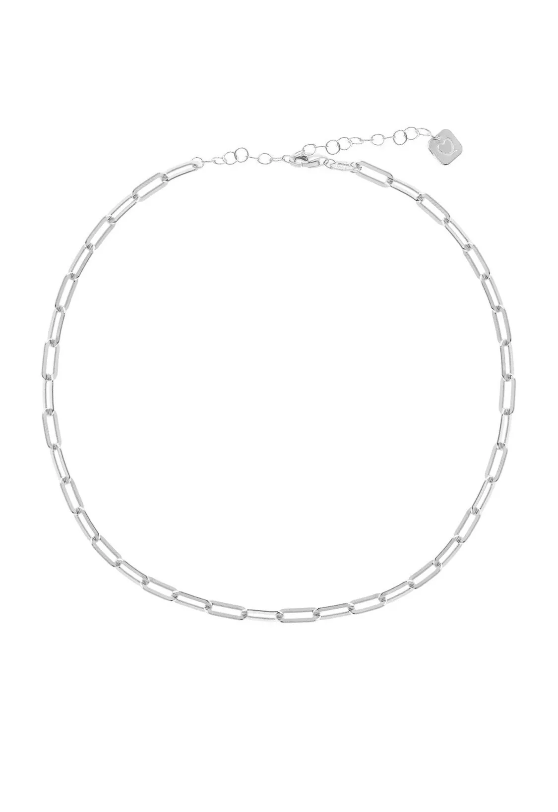 Wide Link Choker Necklace