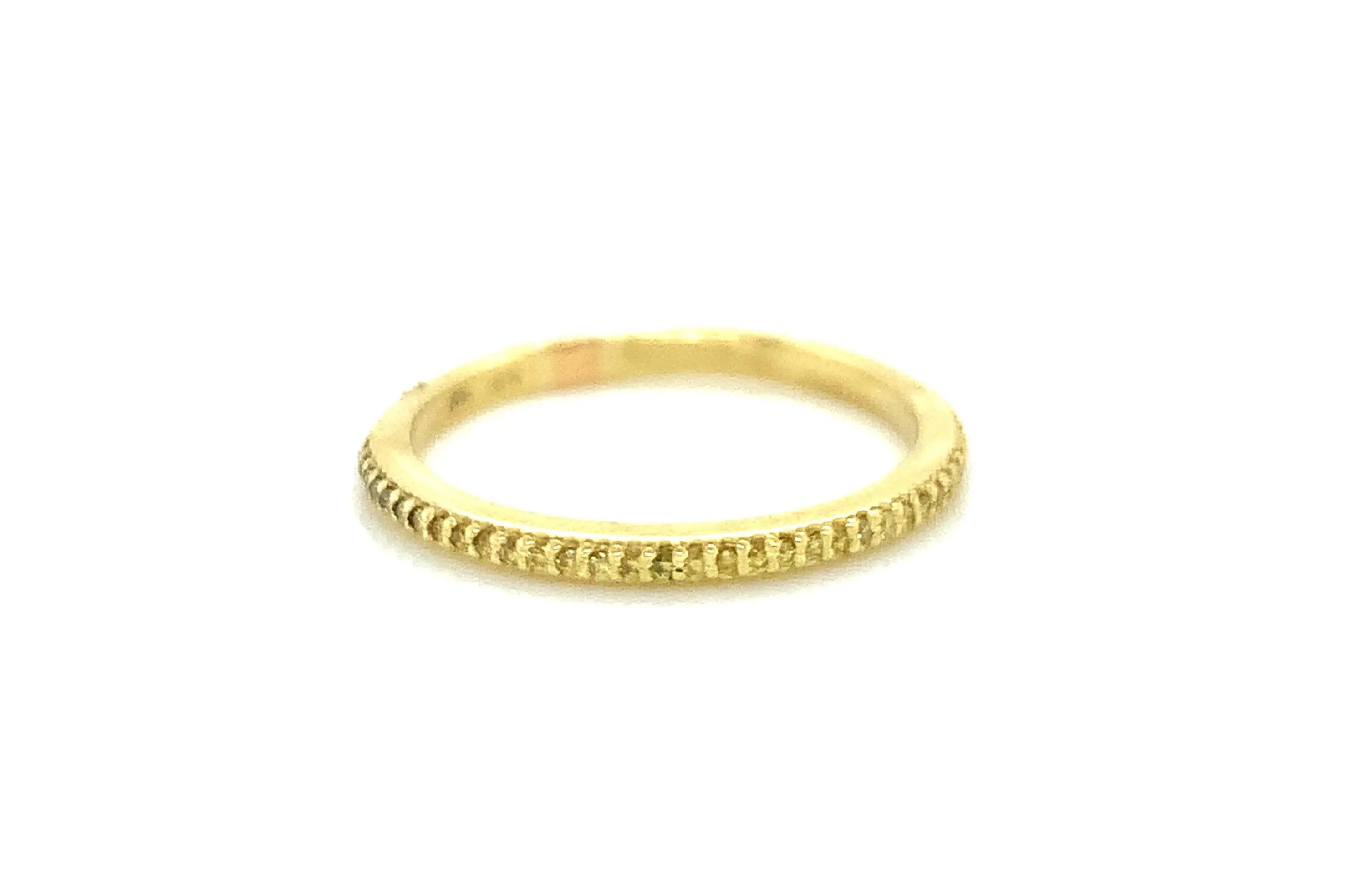 Yellow Diamond Stacking Band Ring