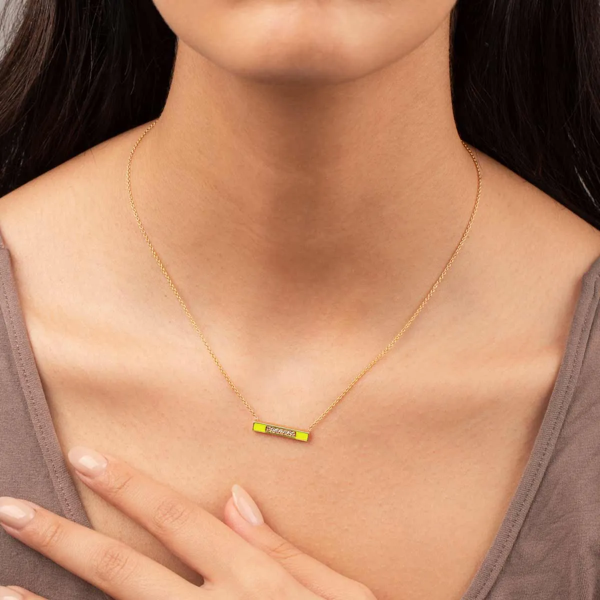 Yellow Epitome of Love Necklace