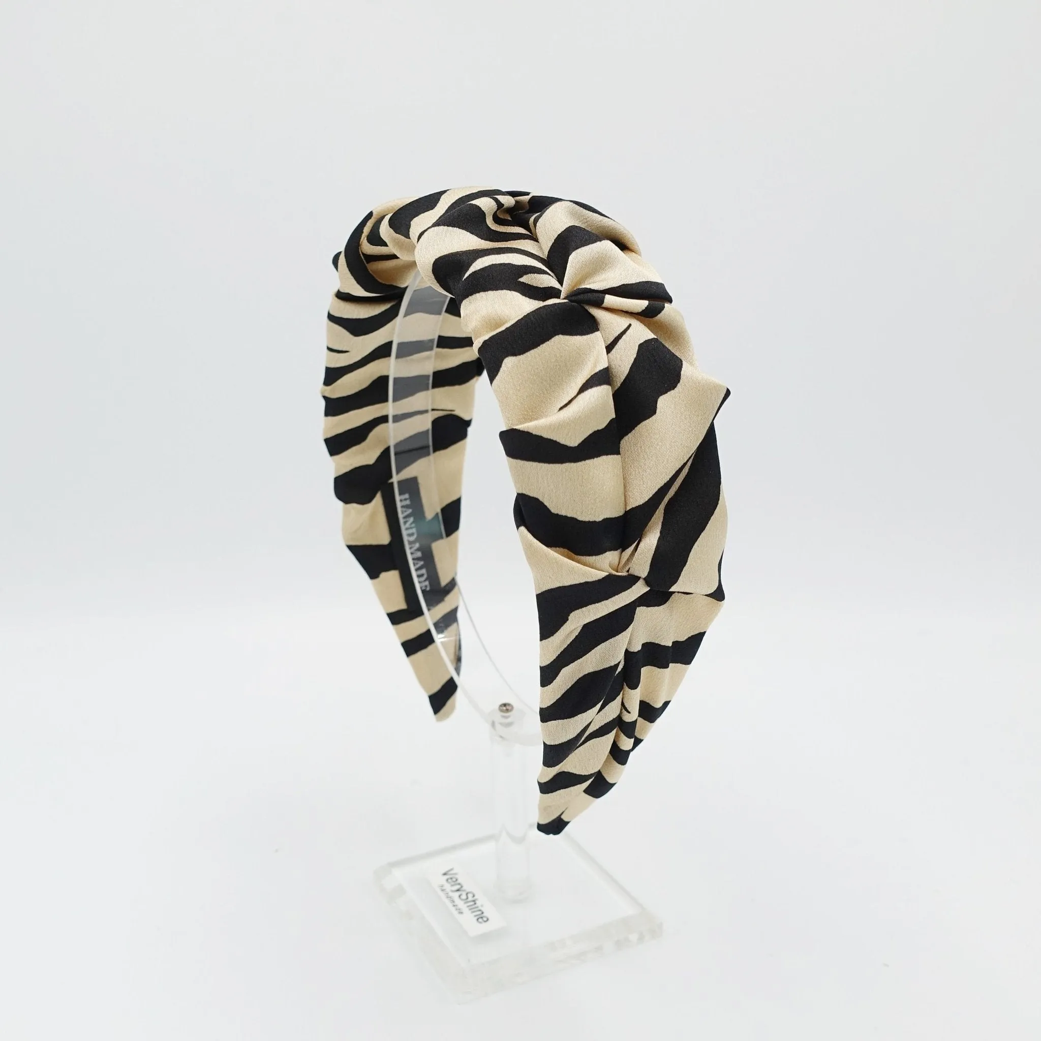 zebra satin twisted wave headband stylish hairband women hair accessory