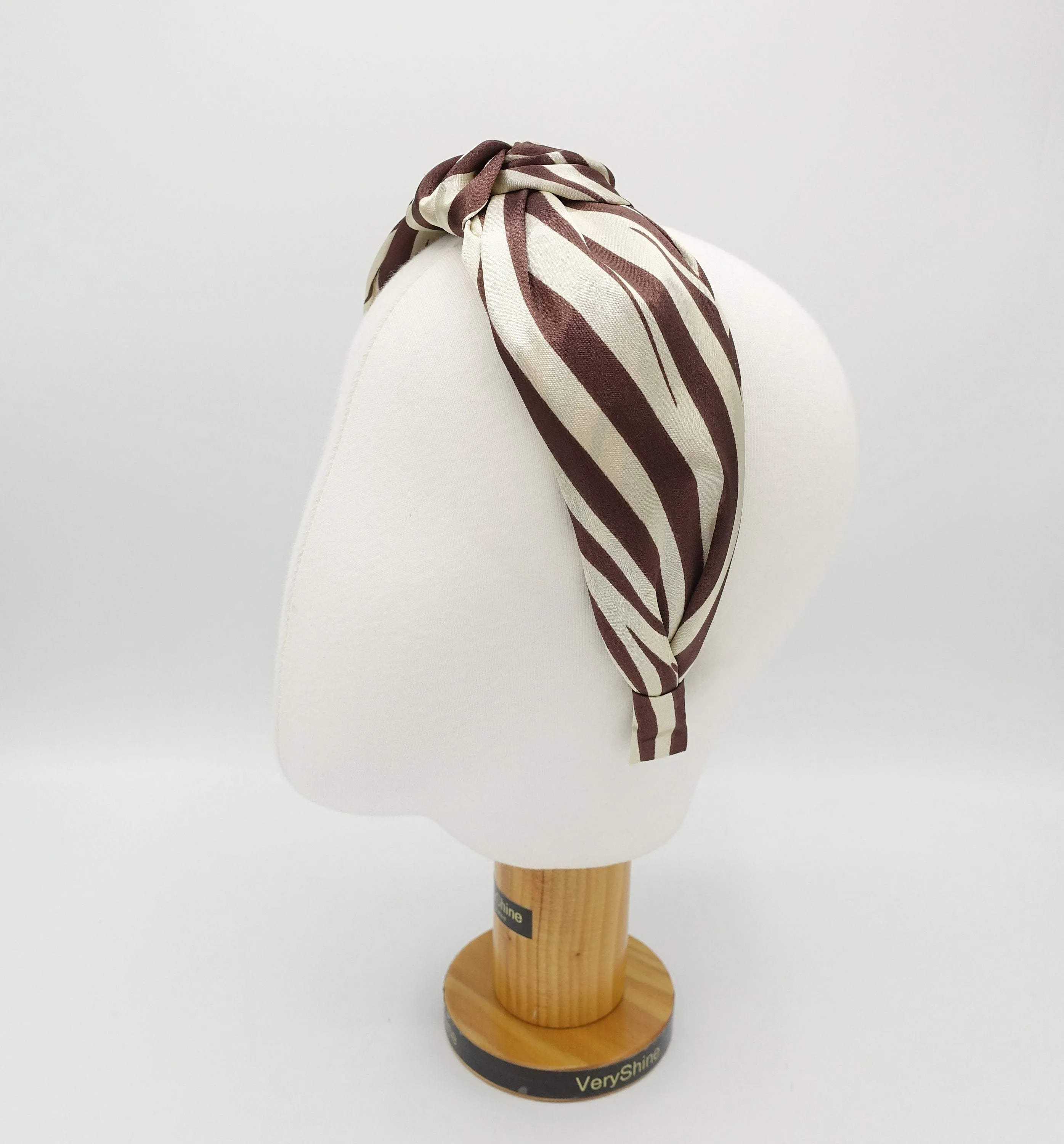 zebra top knot headband animal print hairband for women