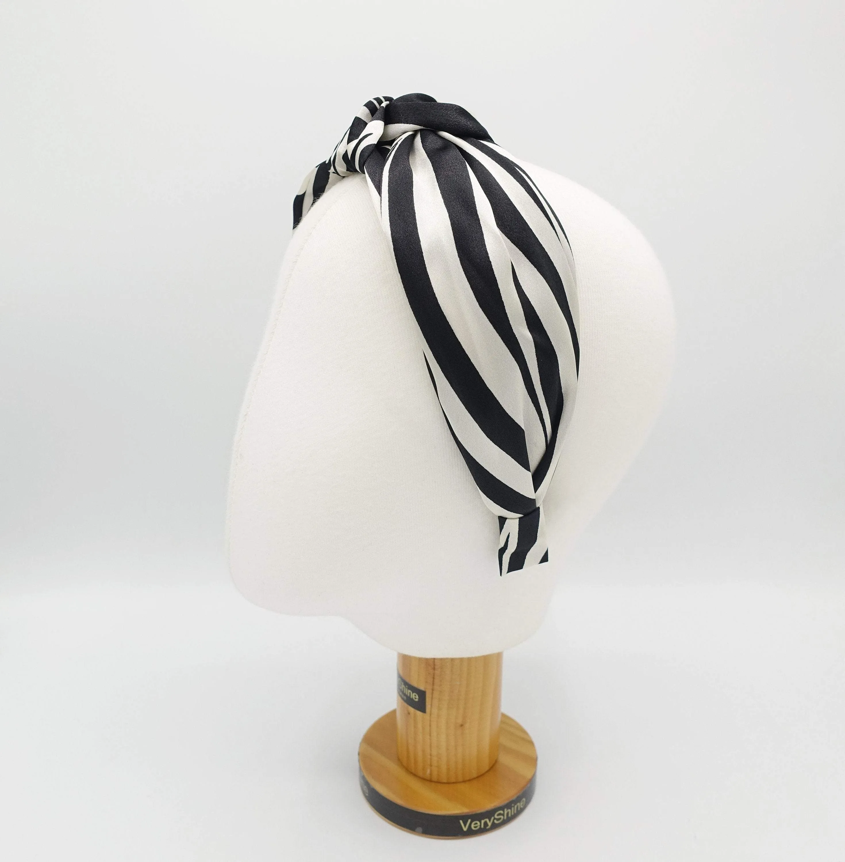 zebra top knot headband animal print hairband for women