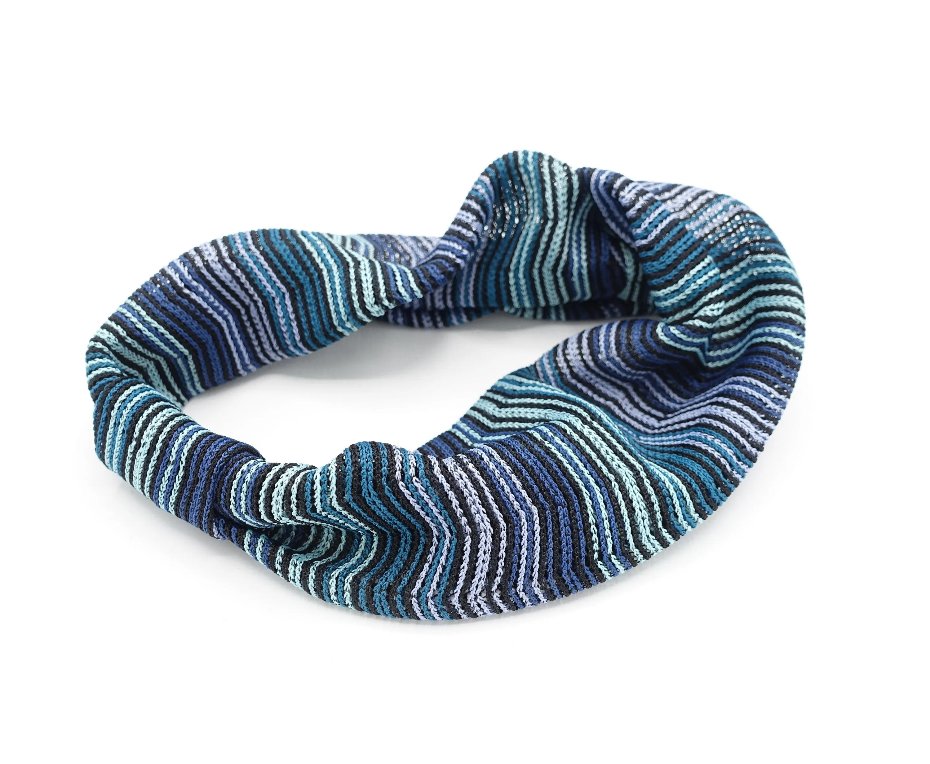 Zigzag knit turban headband