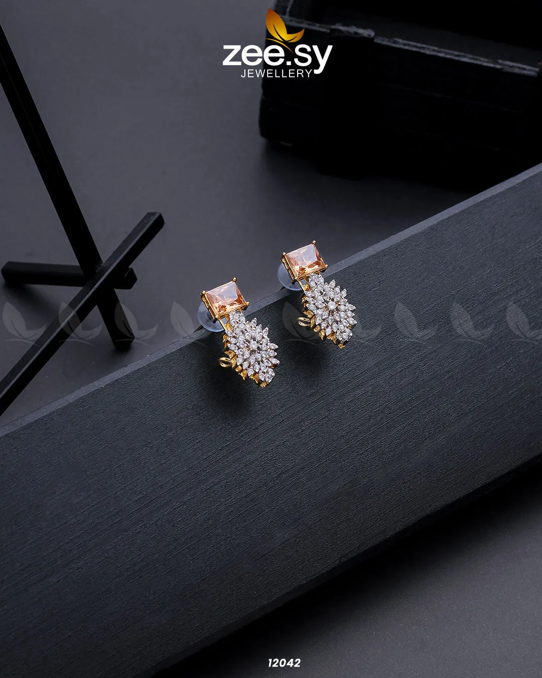 Zircon Cluster Earrings